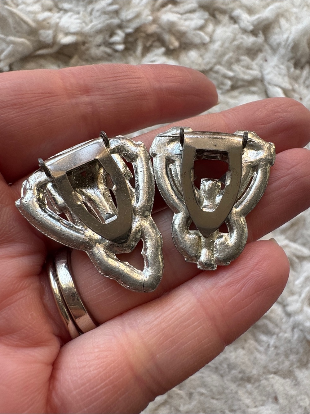 Vintage Rhinestone‎ Dress Clips - Picture 2 of 2